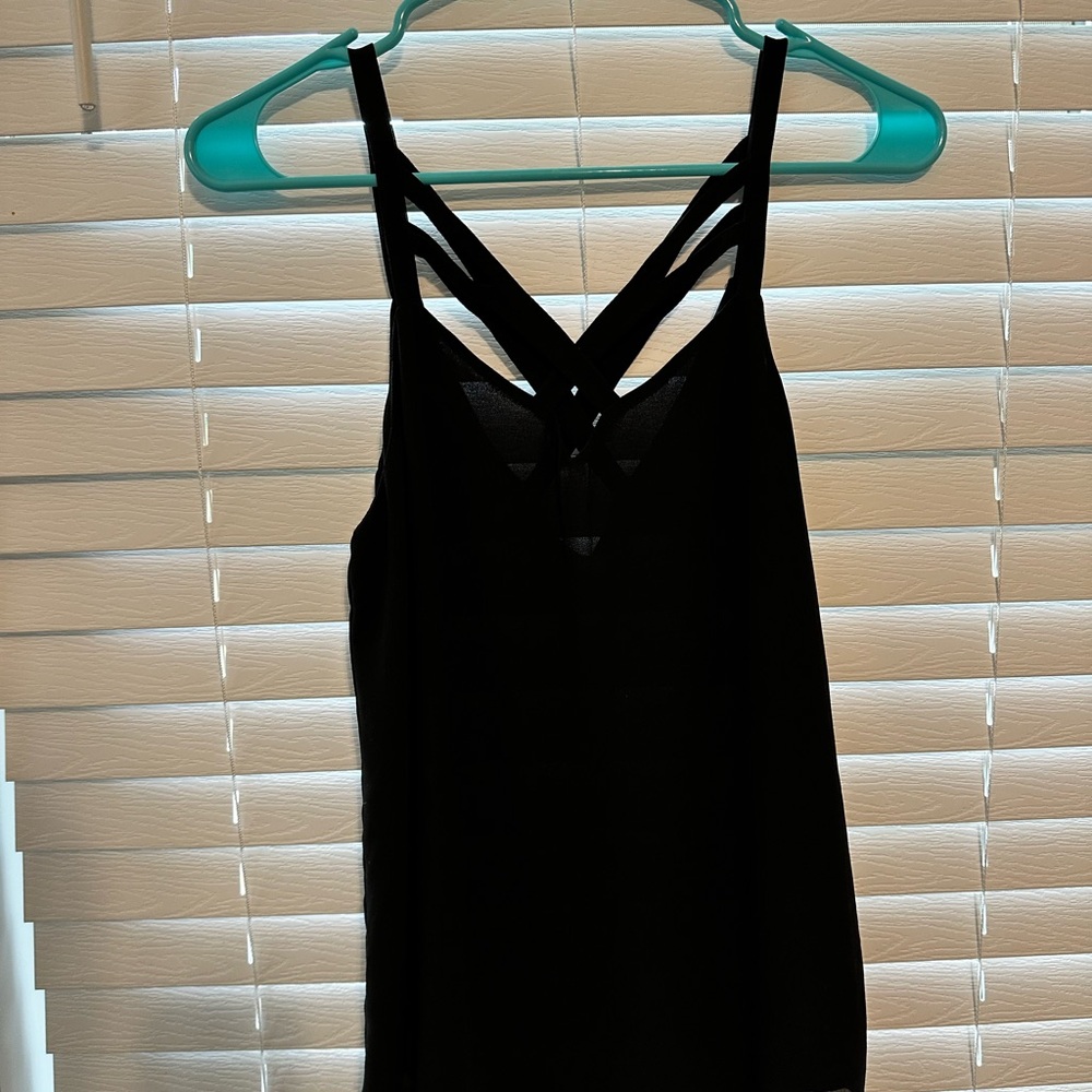 Naked Zebra Black Strappy Cami